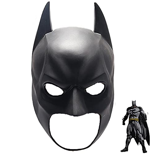 TZLCOS Superhero Bat-Man Mask Latex 2022 Movie Bruce Wayne Helmet Halloween Masquerade Cosplay Prop Costume Accessories (short) von TZLCOS