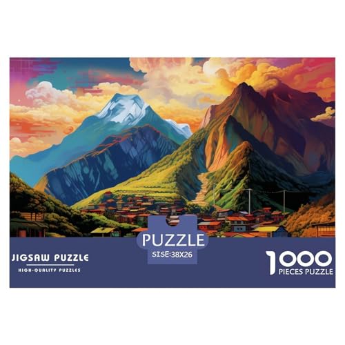 1000 Teile Puzzle Erwachsene, Impossible Geschicklichkeitsspiel Für Die Ganze Familie, Farbenfrohes Legespiel - Dörfer, Home Dekoration 38x26cm/1000pcs 1000 Teile Puzzle Erwachsene, Impossible Geschicklichkeitsspiel Für Die Ganze Familie, Farbenfrohes Legespiel - Dörfer, Home Dekoration 38x26cm/1000pcs von TZOVPCDFA