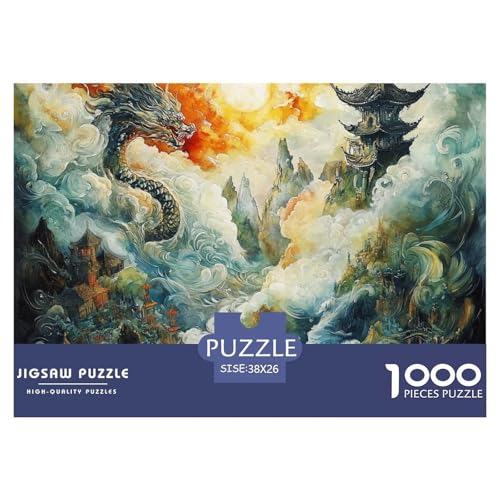 1000 Teile Puzzle Erwachsene, Impossible Geschicklichkeitsspiel Für Die Ganze Familie, Farbenfrohes Legespiel - Drachen, Home Dekoration 38x26cm/1000pcs 1000 Teile Puzzle Erwachsene, Impossible Geschicklichkeitsspiel Für Die Ganze Familie, Farbenfrohes Legespiel - Drachen, Home Dekoration 38x26cm/1000pcs von TZOVPCDFA