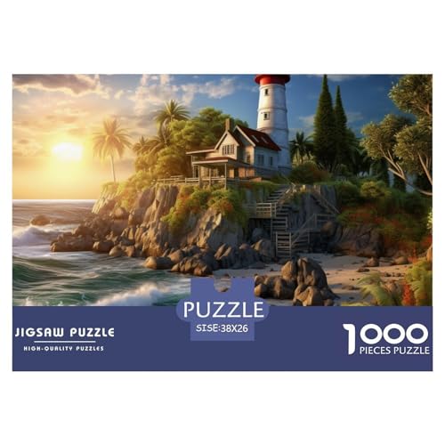 1000 Teile Puzzle Erwachsene, Impossible Geschicklichkeitsspiel Für Die Ganze Familie, Farbenfrohes Legespiel - Küstenleuchttürme, Home Dekoration 38x26cm/1000pcs 1000 Teile Puzzle Erwachsene, Impossible Geschicklichkeitsspiel Für Die Ganze Familie, Farbenfrohes Legespiel - Küstenleuchttürme, Home Dekoration 38x26cm/1000pcs von TZOVPCDFA
