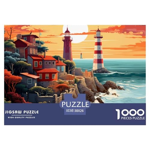 1000 Teile Puzzle Erwachsene, Impossible Geschicklichkeitsspiel Für Die Ganze Familie, Farbenfrohes Legespiel - Küstenleuchttürme, Home Dekoration 38x26cm/1000pcs 1000 Teile Puzzle Erwachsene, Impossible Geschicklichkeitsspiel Für Die Ganze Familie, Farbenfrohes Legespiel - Küstenleuchttürme, Home Dekoration 38x26cm/1000pcs von TZOVPCDFA
