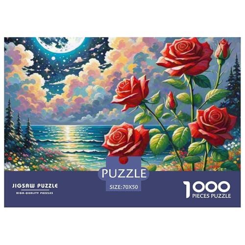 1000 Teile Puzzle Erwachsene, Impossible Geschicklichkeitsspiel Für Die Ganze Familie, Farbenfrohes Legespiel - Rose, Home Dekoration 70x50cm/1000pcs 1000 Teile Puzzle Erwachsene, Impossible Geschicklichkeitsspiel Für Die Ganze Familie, Farbenfrohes Legespiel - Rose, Home Dekoration 70x50cm/1000pcs von TZOVPCDFA