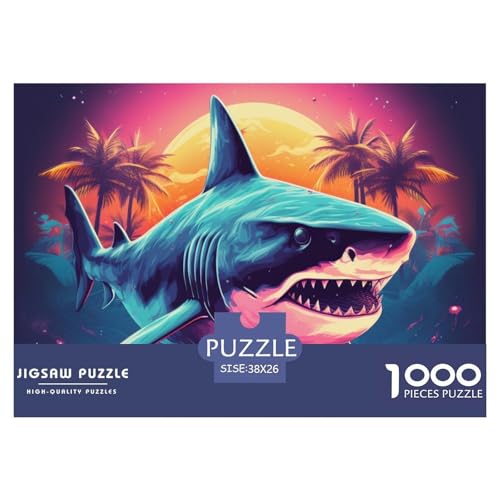 1000 Teile Puzzle Erwachsene, Impossible Geschicklichkeitsspiel Für Die Ganze Familie, Farbenfrohes Legespiel - Shark, Home Dekoration 38x26cm/1000pcs 1000 Teile Puzzle Erwachsene, Impossible Geschicklichkeitsspiel Für Die Ganze Familie, Farbenfrohes Legespiel - Shark, Home Dekoration 38x26cm/1000pcs von TZOVPCDFA