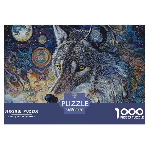 1000 Teile Puzzle Erwachsene, Impossible Geschicklichkeitsspiel Für Die Ganze Familie, Farbenfrohes Legespiel - Wolf, Home Dekoration 38x26cm/1000pcs 1000 Teile Puzzle Erwachsene, Impossible Geschicklichkeitsspiel Für Die Ganze Familie, Farbenfrohes Legespiel - Wolf, Home Dekoration 38x26cm/1000pcs von TZOVPCDFA