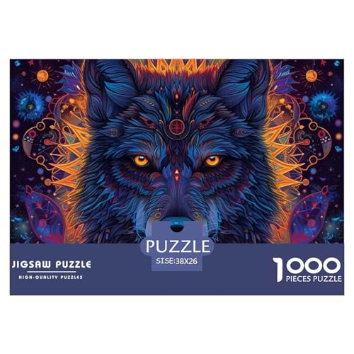 1000 Teile Puzzle Erwachsene, Impossible Geschicklichkeitsspiel Für Die Ganze Familie, Farbenfrohes Legespiel - Wolf, Home Dekoration 38x26cm/1000pcs 1000 Teile Puzzle Erwachsene, Impossible Geschicklichkeitsspiel Für Die Ganze Familie, Farbenfrohes Legespiel - Wolf, Home Dekoration 38x26cm/1000pcs von TZOVPCDFA
