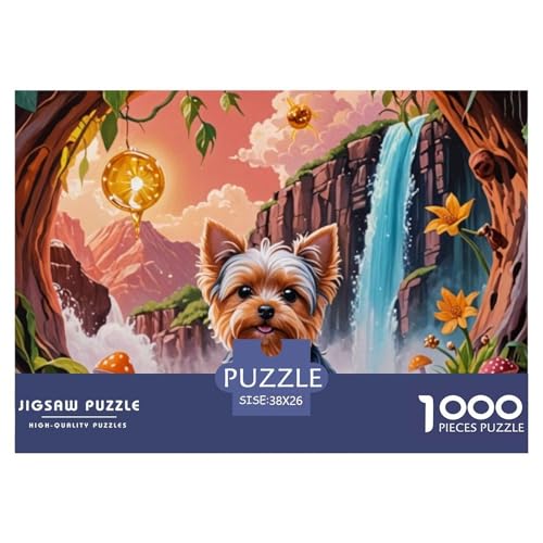 1000 Teile Puzzle Erwachsene, Impossible Geschicklichkeitsspiel Für Die Ganze Familie, Farbenfrohes Legespiel - Yorkshire Terrier, Home Dekoration 38x26cm/1000pcs 1000 Teile Puzzle Erwachsene, Impossible Geschicklichkeitsspiel Für Die Ganze Familie, Farbenfrohes Legespiel - Yorkshire Terrier, Home Dekoration 38x26cm/1000pcs von TZOVPCDFA
