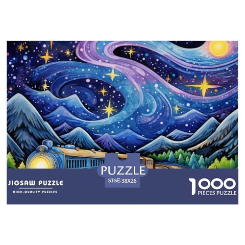 1000 Teile Puzzle Erwachsene, Impossible Geschicklichkeitsspiel Für Die Ganze Familie, Farbenfrohes Legespiel - Zug Sternennacht, Home Dekoration 38x26cm/1000pcs 1000 Teile Puzzle Erwachsene, Impossible Geschicklichkeitsspiel Für Die Ganze Familie, Farbenfrohes Legespiel - Zug Sternennacht, Home Dekoration 38x26cm/1000pcs von TZOVPCDFA