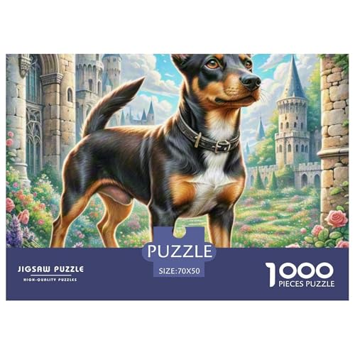 1000 Teile Puzzle Für Erwachsene, Miniatur PinscherPuzzle Hochwertige Recycelbare MateriAlienUnd Hochauflösender Druck, Familienspiel, Teambuilding, Geschenk Und Geschenk Für Liebhaber Oder Freunde von TZOVPCDFA
