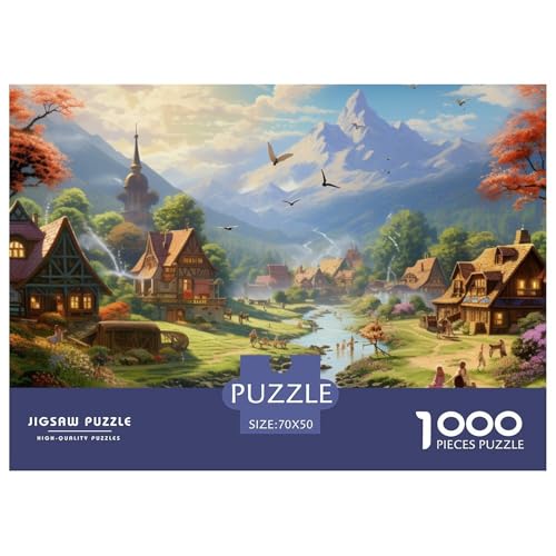 1000 Teile Puzzle Für Erwachsene Und Ältere Kinder Paradies– Lagerfeuer-Aktivität Puzzle Für Männer Und Frauen – Buntes Spielzeug Für Kinder Von 8-12 Jahren – Snow Mountain Familienspiel 70x50cm/100 1000 Teile Puzzle Für Erwachsene Und Ältere Kinder Paradies– Lagerfeuer-Aktivität Puzzle Für Männer Und Frauen – Buntes Spielzeug Für Kinder Von 8-12 Jahren – Snow Mountain Familienspiel 70x50cm/100 von TZOVPCDFA
