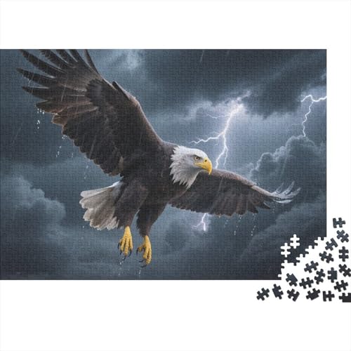 Adler Puzzle 1000 Teile Erwachsene UndKinder Ab Fliegende Tiere Farbpuzzle Geschicklichkeitsspiel Wohndekoration 1000pcs (75x50cm) von TZOVPCDFA