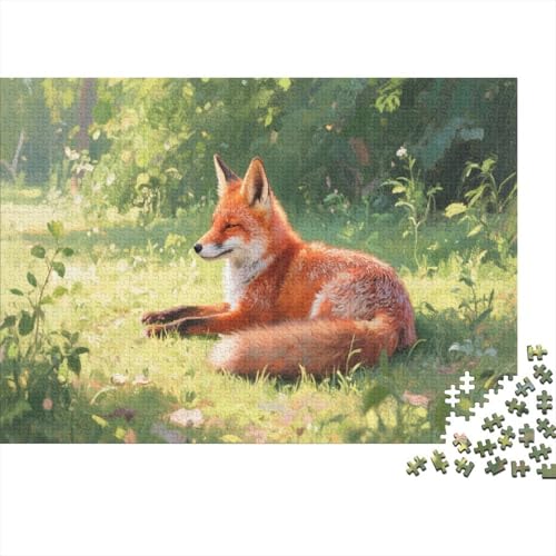 Arktischer FuchsPuzzles 1000 Teile Erwachsene UndKinder Ab Dschungel Tiere Farbpuzzle Geschicklichkeitsspiel Für Die Ganze Familie Wohndekoration 1000pcs (75x50cm) von TZOVPCDFA