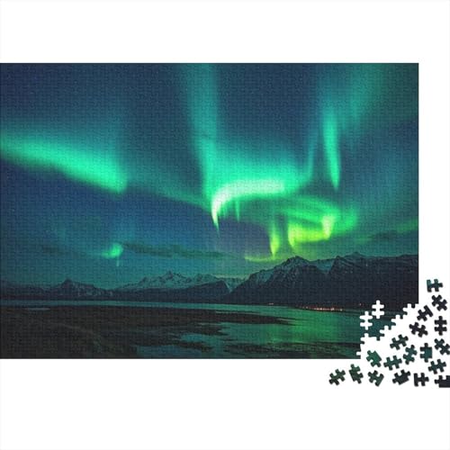 Aurora Puzzle 1000 Teile Für Erwachsene Naturwunder Farbpuzzle Geschicklichkeitsspiel Für Die Ganze Familie WohndekoRatteion 1000pcs (75x50cm) von TZOVPCDFA