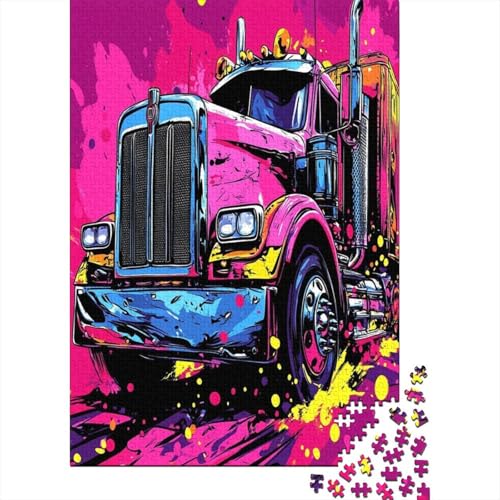 Big Truck Puzzle 1000-teilige Schwer Puzzle Spielzeug Pädagogisches Spiel Impossible Herausforderungsspielzeug Für Erwachsene Und Kinder Ab 12 Jahren 1000pcs (75x50cm) von TZOVPCDFA