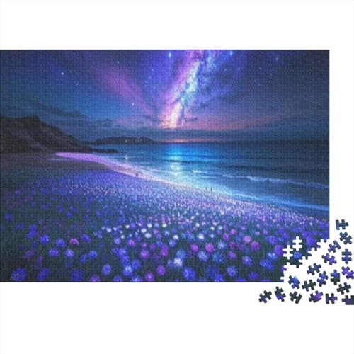 BlumePuzzles 1000 Teile Puzzles Puzzle Für Erwachsene Sternenhimmel Farbpuzzle Geschicklichkeitsspiel Für Die Ganze Familie WohndekoRatteion 1000pcs (75x50cm) von TZOVPCDFA