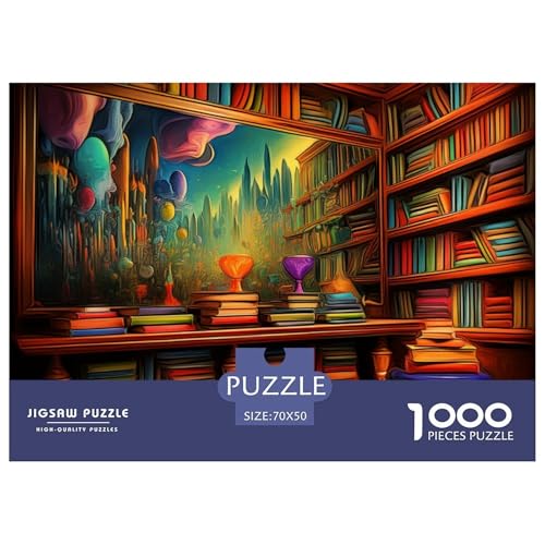 Bookshelf– Library – Lustiges Puzzle – Puzzle Für Erwachsene – 100% Recycelter Karton – 1000 Teile 70x50cm/1000pcs Bookshelf– Library – Lustiges Puzzle – Puzzle Für Erwachsene – 100% Recycelter Karton – 1000 Teile 70x50cm/1000pcs von TZOVPCDFA