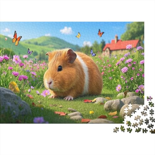 Britisches Guineaschwein Puzzlesc 1000 Teile Pragser Erwachsene UndKinder Ab Schmetterling Farbpuzzle Jigsaw Puzzle Hat Sammelbedeutung Wohndekoration 1000pcs (75x50cm) von TZOVPCDFA