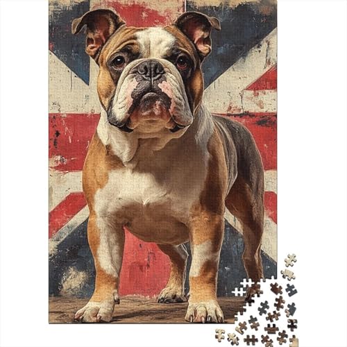 BullHund Puzzle 1000-teilige Schwer Puzzle Spielzeug Pädagogisches Spiel Impossible Herausforderung Spielzeug Für Erwachsene Und Kinder Ab 12 Jahren 1000pcs (75x50cm) von TZOVPCDFA