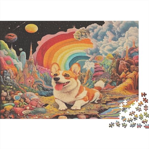 Corgi Puzzles1000 Teile, Puzzle Für Erwachsene, Geschicklichkeitsspiel Für Die Ganze Familie, Klassische Puzzle,Geburtstagsgeschenk Erwachsenen Puzzlespiel Puzzel 1000pcs (75x50cm) von TZOVPCDFA