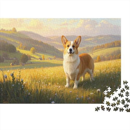 Corgi Puzzlesc 1000 Teile Pragser Puzzle Für Erwachsene Haustier Hund Farbpuzzle Jigsaw Puzzle Für Die Ganze Familie Wohndekoration 1000pcs (75x50cm) von TZOVPCDFA