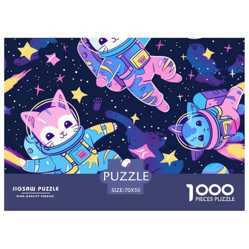 Cute Happy Kittens– Meow Astronaut– Lustiges Puzzle – Puzzle Für Erwachsene – 100% Recycelter Karton – 1000 Teile 70x50cm/1000pcs Cute Happy Kittens– Meow Astronaut– Lustiges Puzzle – Puzzle Für Erwachsene – 100% Recycelter Karton – 1000 Teile 70x50cm/1000pcs von TZOVPCDFA