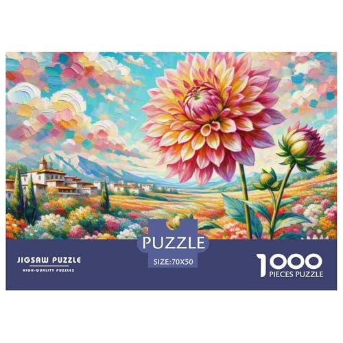 Dahlia– Puzzle 1000 Teile, Geschicklichkeitsspiel Für Die Ganze Familie, Buntes Legespiel, Erwachsenenpuzzle Ab 14 Jahren（Natural Wonders） 70x50cm/1000pcs von TZOVPCDFA