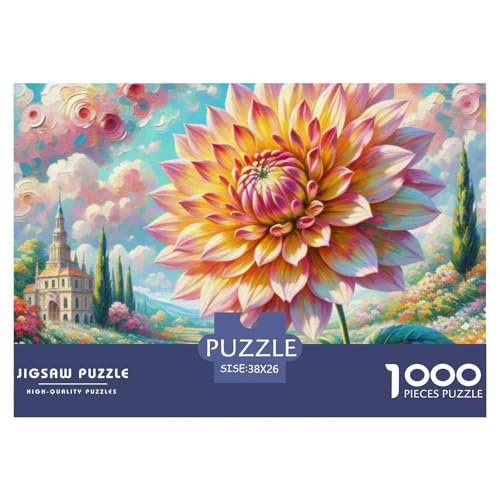 Dahlia1000 Teile, Premium Quality, Für Erwachsene Und Kinder Ab 12 Jahren Puzzle, Farbig （Natural Wonders） 38x26cm/1000pcs von TZOVPCDFA