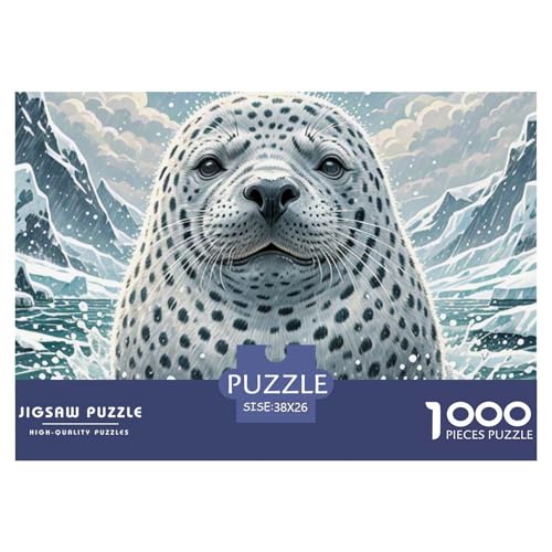 Dichtung1000 Teile, Premium Quality, Für Erwachsene Und Kinder Ab 12 Jahren Puzzle, Farbig （Glacier） 38x26cm/1000pcs von TZOVPCDFA