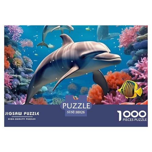 Dolphins– Small Yellow Croaker – Lustiges Puzzle – Puzzle Für Erwachsene – 100% Recycelter Karton – 1000 Teile 38x26cm/1000pcs von TZOVPCDFA