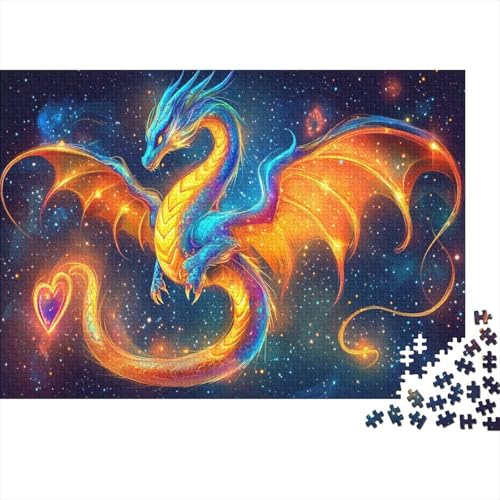 Drache Quest Puzzlesc 1000 Teile Pragser Puzzle Für Erwachsene Surrealistischer Stil Farbpuzzle Hat Sammelbedeutung WohndekoRatteion 1000pcs (75x50cm) von TZOVPCDFA