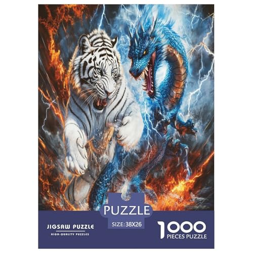 Drachen Tiger Puzzles 1000 Teile Schwer Puzzle Spielzeug Lernspiel Impossible Herausforderung Spielzeug Für Erwachsene Kinder 38x26cm/1000pcs Drachen Tiger Puzzles 1000 Teile Schwer Puzzle Spielzeug Lernspiel Impossible Herausforderung Spielzeug Für Erwachsene Kinder 38x26cm/1000pcs von TZOVPCDFA