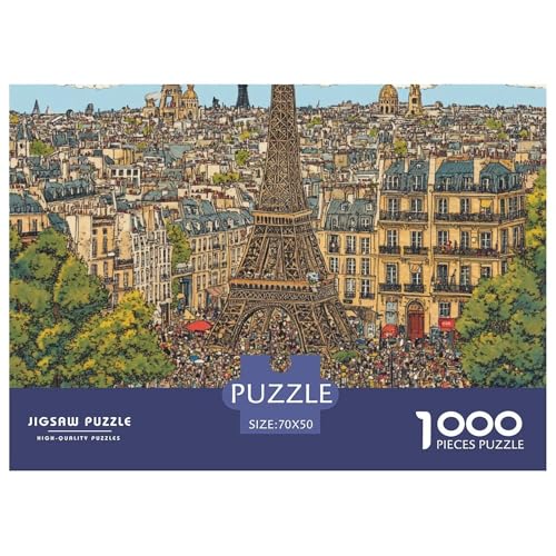 Eiffel Tower– Pariser Platz – Lustiges Puzzle – Puzzle Für Erwachsene – 100% Recycelter Karton – 1000 Teile 70x50cm/1000pcs Eiffel Tower– Pariser Platz – Lustiges Puzzle – Puzzle Für Erwachsene – 100% Recycelter Karton – 1000 Teile 70x50cm/1000pcs von TZOVPCDFA