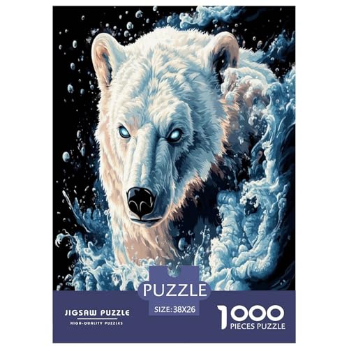 Eisbär Puzzles 1000 Teile Schwer Puzzle Spielzeug Pädagogisches Spiel Impossible Herausforderung Spielzeug Für Erwachsene Und Kinder Ab 12 Jahren 38x26cm/1000pcs Eisbär Puzzles 1000 Teile Schwer Puzzle Spielzeug Pädagogisches Spiel Impossible Herausforderung Spielzeug Für Erwachsene Und Kinder Ab 12 Jahren 38x26cm/1000pcs von TZOVPCDFA