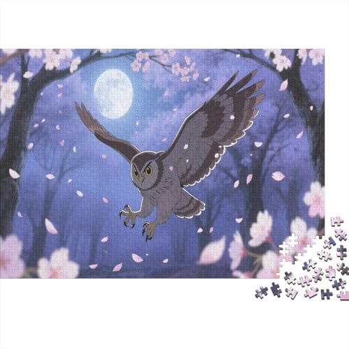 EulePuzzles 1000 Teile Erwachsene UndKinder Ab Fliegende Tiere Farbpuzzle Geschicklichkeitsspiel Für Die Ganze Familie Wohndekoration 1000pcs (75x50cm) von TZOVPCDFA