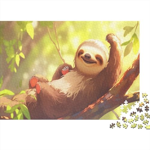FaultierPuzzles 1000 Teile Puzzle Erwachsene UndKinder Ab Künstlerische Tiere Farbpuzzle Geschicklichkeitsspiel Für Die Ganze Familie WohndekoRatteion 1000pcs (75x50cm) von TZOVPCDFA