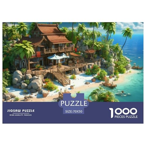 Ferienbucht– Puzzle 1000 Teile, Geschicklichkeitsspiel Für Die Ganze Familie, Buntes Legespiel, Erwachsenenpuzzle Ab 14 Jahren（Tavern） 70x50cm/1000pcs von TZOVPCDFA