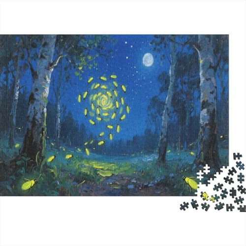 Firefly Puzzlesc 1000 Teile Pragser Erwachsene Unter dem Mond ImpossiblePuzzle Für Die Ganze Familie Wohndekoration 1000pcs (75x50cm) von TZOVPCDFA