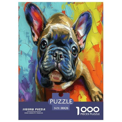 Französische BullHundge Puzzles 1000 Teile Schwer Puzzle Spielzeug Lernspiel Impossible Herausforderung Spielzeug Für Erwachsene Und Kinder in Bewährter 38x26cm/1000pcs Französische BullHundge Puzzles 1000 Teile Schwer Puzzle Spielzeug Lernspiel Impossible Herausforderung Spielzeug Für Erwachsene Und Kinder in Bewährter 38x26cm/1000pcs von TZOVPCDFA
