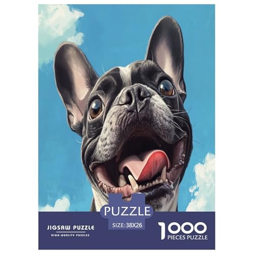 Französische BullHundge Puzzles 1000 Teile Schwer Puzzle Spielzeug Pädagogisches Spiel Impossible Herausforderung Spielzeug Für Erwachsene Und Kinder Ab 12 Jahren 38x26cm/1000pcs Französische BullHundge Puzzles 1000 Teile Schwer Puzzle Spielzeug Pädagogisches Spiel Impossible Herausforderung Spielzeug Für Erwachsene Und Kinder Ab 12 Jahren 38x26cm/1000pcs von TZOVPCDFA
