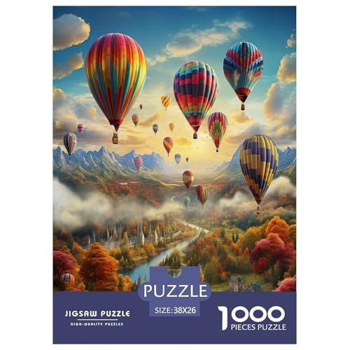 Heißluftballon Puzzle 1000-teilige Schwer Puzzle Spielzeug Lernspiel Impossible Herausforderungsspielzeug Für Erwachsene Und Kinder Ab 14 Jahren 38x26cm/1000pcs Heißluftballon Puzzle 1000-teilige Schwer Puzzle Spielzeug Lernspiel Impossible Herausforderungsspielzeug Für Erwachsene Und Kinder Ab 14 Jahren 38x26cm/1000pcs von TZOVPCDFA