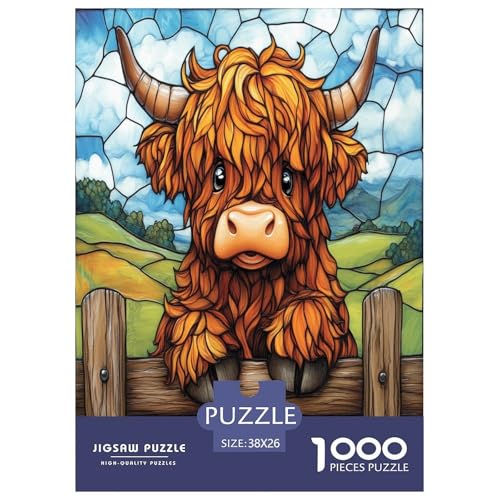 Highland Kuh Puzzle 1000 Teile Schwer Puzzle Spielzeug Pädagogisches Spiel Impossible Herausforderung Spielzeug Für Erwachsene Kinder 38x26cm/1000pcs Highland Kuh Puzzle 1000 Teile Schwer Puzzle Spielzeug Pädagogisches Spiel Impossible Herausforderung Spielzeug Für Erwachsene Kinder 38x26cm/1000pcs von TZOVPCDFA