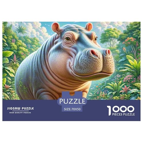 Hippopotamus– Wildlife – Lustiges Puzzle – Puzzle Für Erwachsene – 100% Recycelter Karton – 1000 Teile 70x50cm/1000pcs Hippopotamus– Wildlife – Lustiges Puzzle – Puzzle Für Erwachsene – 100% Recycelter Karton – 1000 Teile 70x50cm/1000pcs von TZOVPCDFA