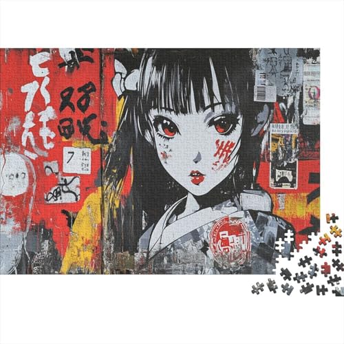 Japanische Graffiti Puzzle 1000 Teile Puzzle Erwachsene UndKinder Ab künstlerischer Stil Farbpuzzle Geschicklichkeitsspiel Für Die Ganze Familie WohndekoRatteion 1000pcs (75x50cm) von TZOVPCDFA