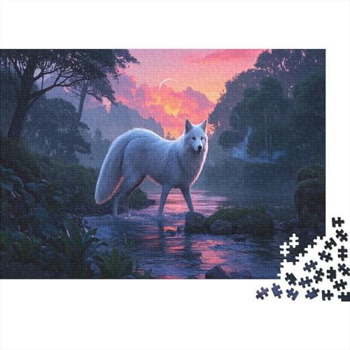 Japanischer Spitz Puzzle 1000 Teile Puzzle Erwachsene UndKinder Ab Wildtiere Farbpuzzle Geschicklichkeitsspiel Für Die Ganze Familie Wohndekoration 1000pcs (75x50cm) von TZOVPCDFA