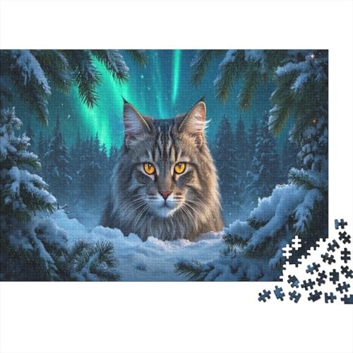 KatPuzzles 1000 Teile Puzzles Erwachsene UndKinder Ab Nordlichter Farbpuzzle Geschicklichkeitsspiel Für Die Ganze Familie WohndekoRatteion 1000pcs (75x50cm) von TZOVPCDFA
