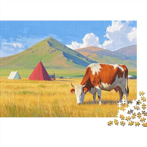 Kattle Puzzle 1000 Teile Puzzle Erwachsene UndKinder Ab Hochgebirgsebene Farbpuzzle Geschicklichkeitsspiel Für Die Ganze Familie WohndekoRatteion 1000pcs (75x50cm) von TZOVPCDFA
