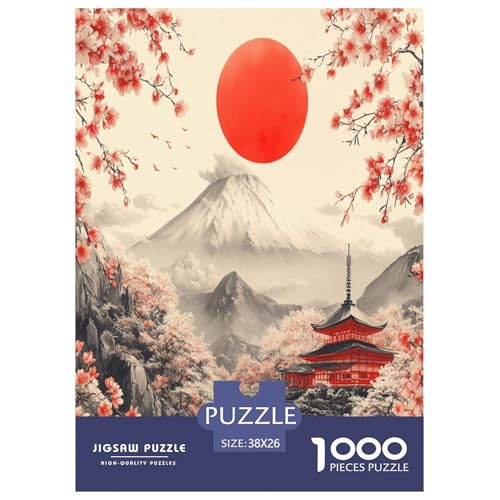 Kirschblüte Puzzles 1000 Teile Schwer Puzzle Spielzeug Lernspiel Impossible Herausforderungsspielzeug Für Erwachsene Und Kinder in Bewährter 38x26cm/1000pcs von TZOVPCDFA