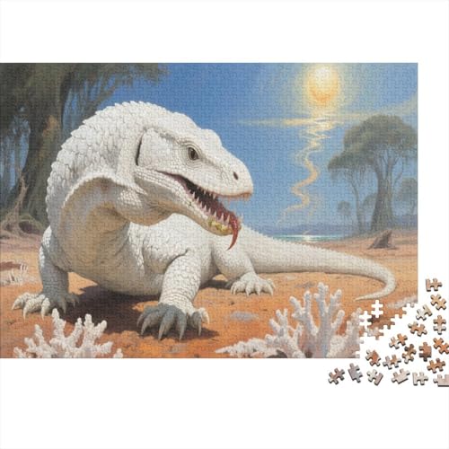 Komodo Drache Puzzle 1000 Teile Für Erwachsene heftige Tiere ImpossiblePuzzle Für Die Ganze Familie Wohndekoration 1000pcs (75x50cm) von TZOVPCDFA