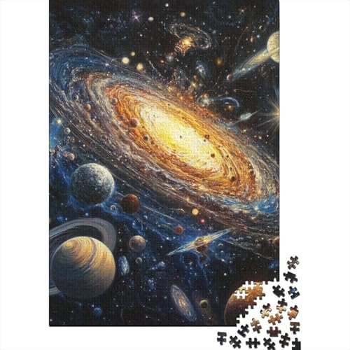 Kosmisches Weltall Puzzle 1000 Teile Schwer Puzzle Spielzeug Pädagogisches Spiel Impossible Herausforderung Spielzeug Für Erwachsene Und Kinder in Bewährter 1000pcs (75x50cm) von TZOVPCDFA