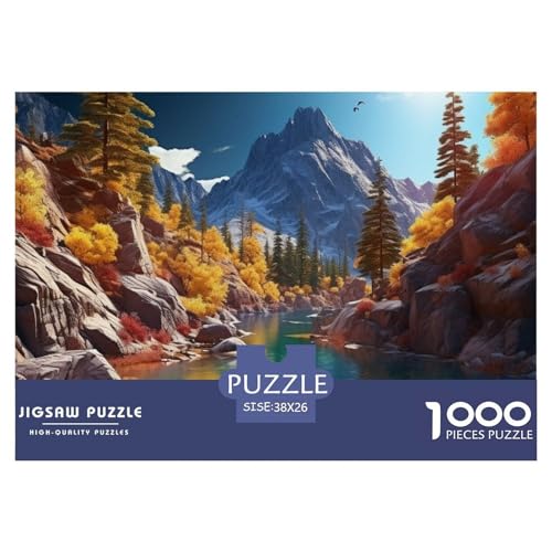 Lakes– Autumn Plateau – Lustiges Puzzle – Puzzle Für Erwachsene – 100% Recycelter Karton – 1000 Teile 38x26cm/1000pcs von TZOVPCDFA