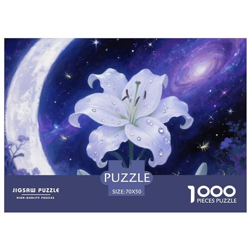 Lilie– Puzzle 1000 Teile, Geschicklichkeitsspiel Für Die Ganze Familie, Buntes Legespiel, Erwachsenenpuzzle Ab 14 Jahren（Planet） 70x50cm/1000pcs von TZOVPCDFA